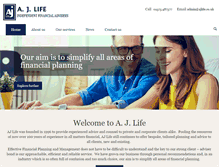 Tablet Screenshot of ajlife.co.uk